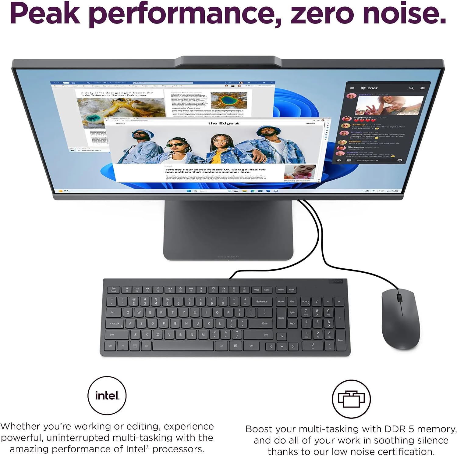 Lenovo ThinkCentre All-in-One Desktop Computer, 24' FHD IPS Display, 10-core Intel Core i7-13620H Processor, 16GB DDR5, 1TB SSD, Wi-Fi 6, USB-C, HDMI in&Out, Wired KB&Mouse, Windows 11 Pro