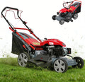 3-in-1 Gas Lawn Mower, 173CC Self Propelled Lawn Mower with 60L Grass Bag, 20' Cutting Deck, Adjustable Cutting Height Foldable Clearance Lawns Mowers Cordless for Yard & Garden Care 2800rpm Red