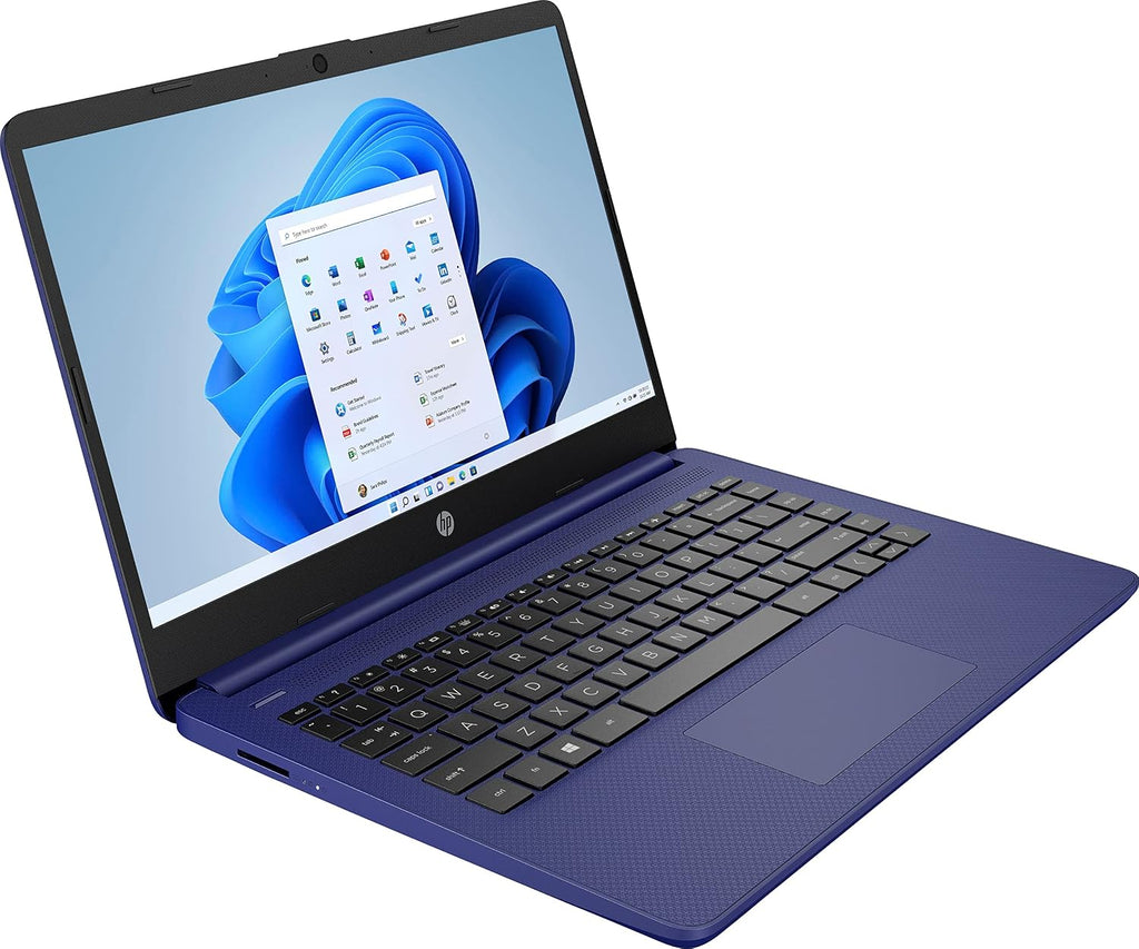 HP 14' Ultral Light Laptop for Students and Business, Intel Quad-Core N4120, 8GB RAM, 192GB Storage(64GB eMMC+128GB Micro SD), 1 Year Office 365, Webcam, HDMI, WiFi, USB-A&C, Win 11 S