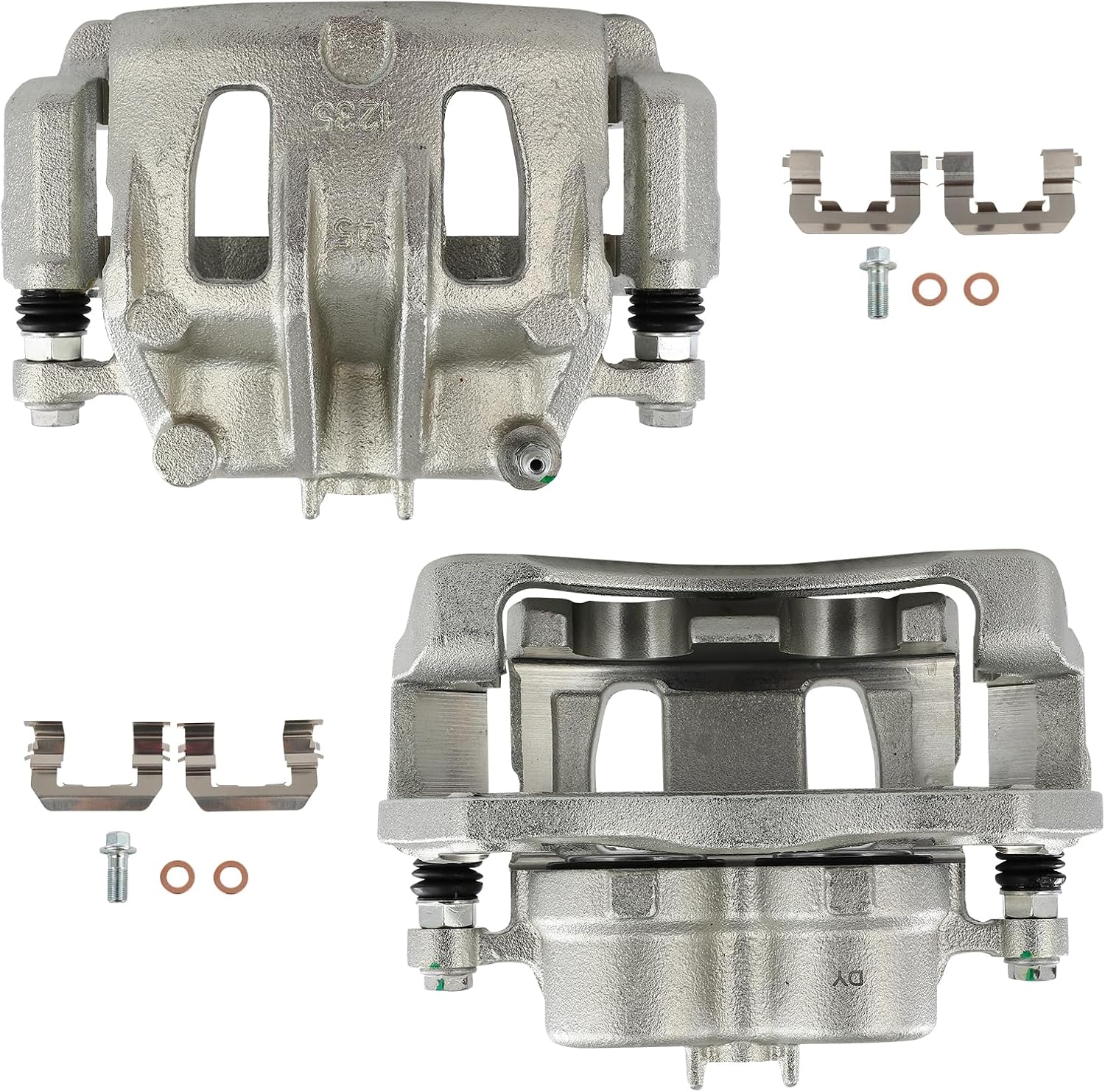 AUTOMUTO Front Left & Right 19B3211 19B3210 Disc Brake Calipers Assembly With Bracket Fit For 2007-2009 2013-2016 for Hyundai for Santa Fe,2013-2016 for Hyundai for Santa Fe XL [2PCS]