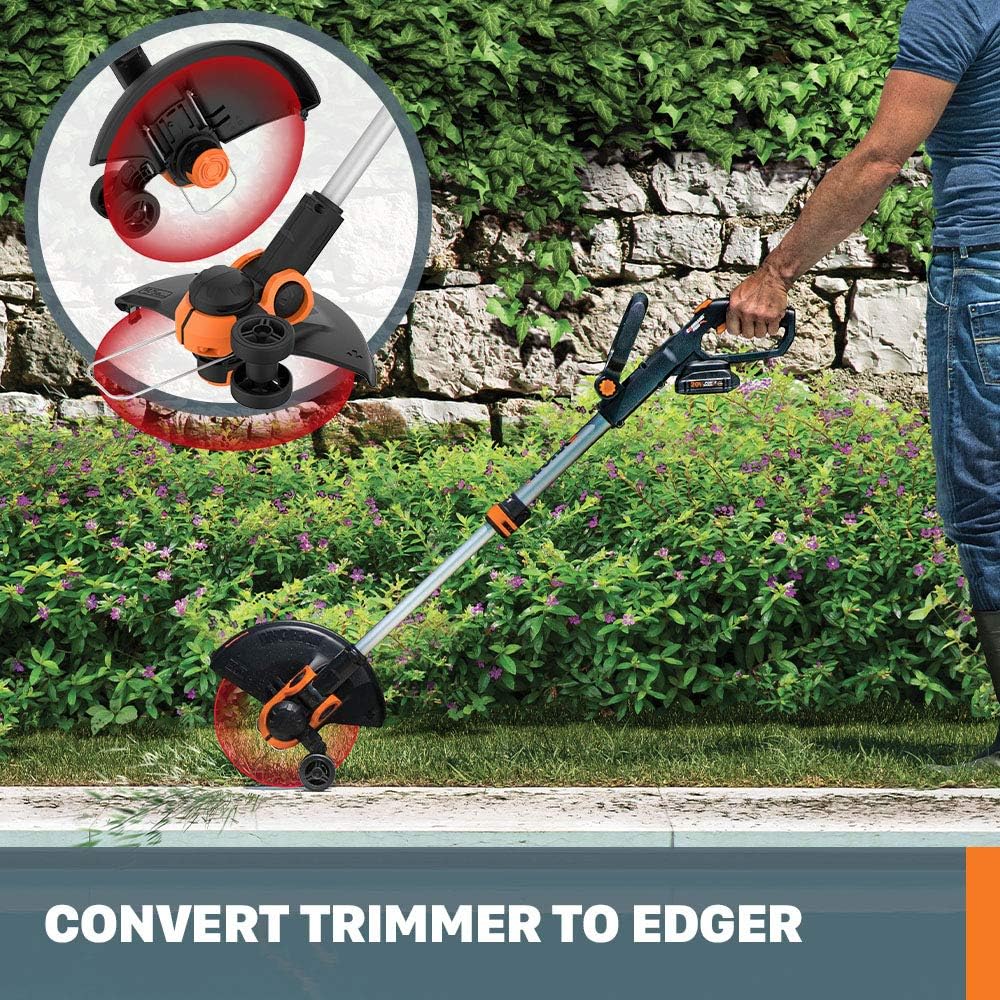 American Lawn Mower 5-Blade Push Reel Lawn Mower and Worx GT3.0 20V PowerShare 12' String Trimmer & Edger