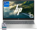 HP 15 Touch Screen Business Laptop Computer, 15.6' FHD LED Touchscreen Laptop, Intel Core i7-1355U(10-Core), Windows 11, 16GB RAM 512GB SSD, Numeric Keypad, SageNova Earphones, Natural Silver