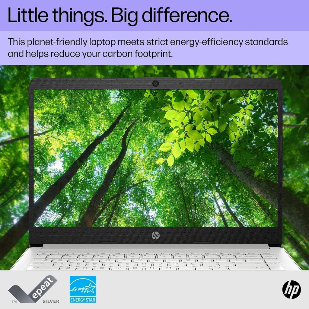 HP 14 Inch Laptop Student Business, Intel Dual-Core N4120, 16 GB RAM, 384 GB Storage(128GB eMMC+256GB MSD), Webcam, HDMI, WiFi, 1-Year Office 365 & Windows 11 Pro, w/Accessories
