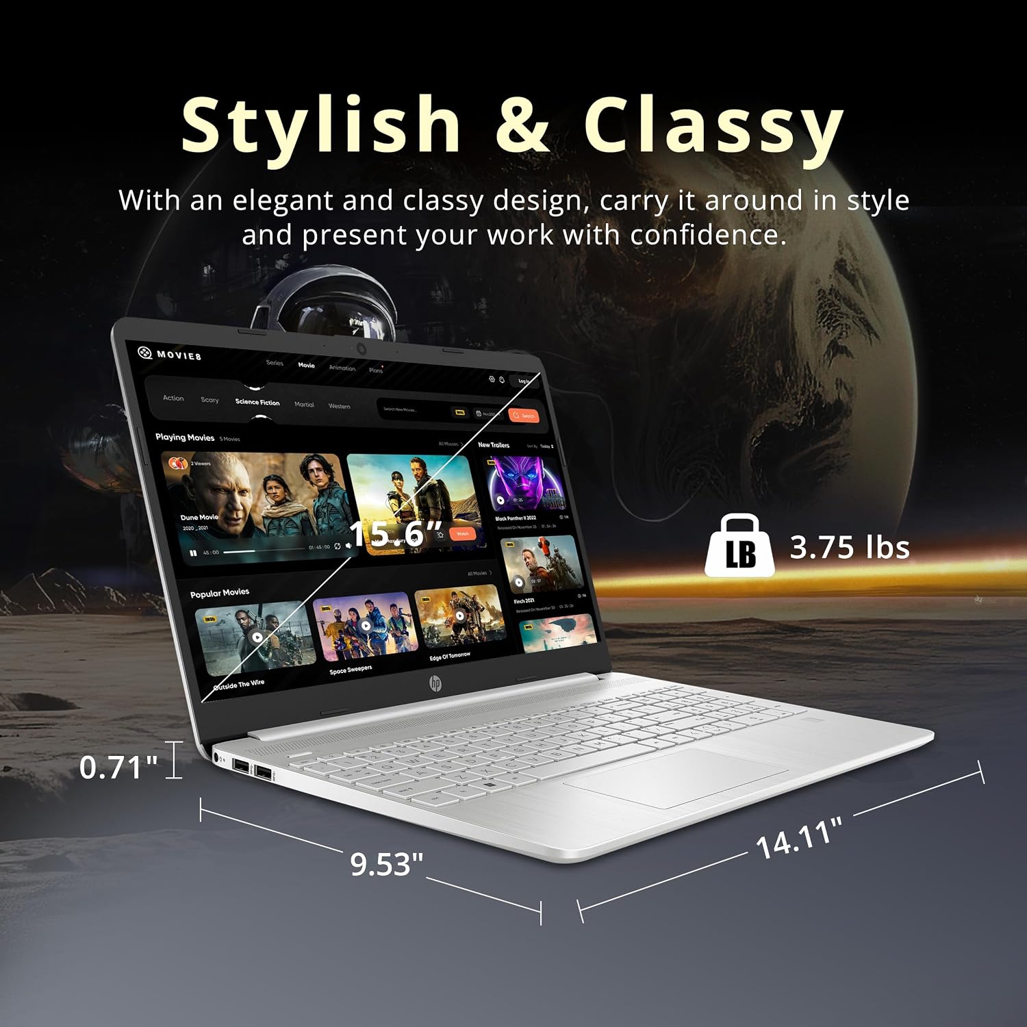 HP 15.6' FHD Touchscreen Business Laptop, Intel i7-1255U, 64GB RAM, 2.28TB Storage (2TB SSD+288GB Docking Station Set), Intel Iris Xe Graphics, Full-Size Keyboard, HD Webcam, Windows 11 Pro, Silver
