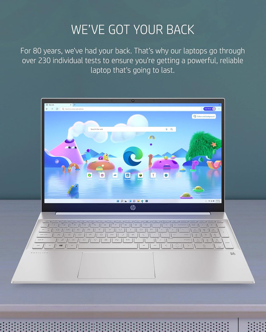 HP Pavilion 15 Laptop, 11th Gen Intel Core i7-1165G7 Processor, 16 GB RAM, 512 GB SSD, FHD IPS micro-edge Display, Win11 Pro, Long Battery Life (Renewed), Natural silver aluminum