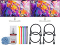 HP Series 5 527SF 27' Full HD (1920×1080) Monitor (2-Pack) | IPS Display, 100Hz, Slim Bezel Design, Eye Comfort Technology & HDMI Connection, Replaces M27F (94F44AA#ABA) + 2X Screen Protector + More