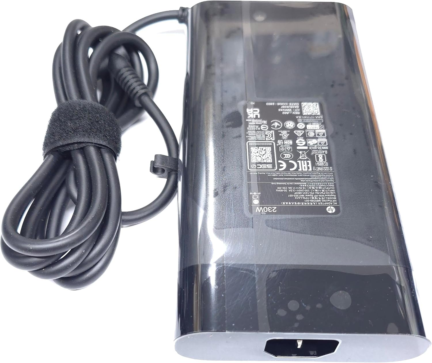 HP 230W 19.5V 11.8A 4.5mm Grey Tip AC Adapter for HPOmen 15 16, HPOMEN Transcend, Victus 16 by Gaming Laptop ZBook Fury 16 G8 G9 G10, M85389-001, TPN-LA10, M41303-001, PA1231-08HP.
