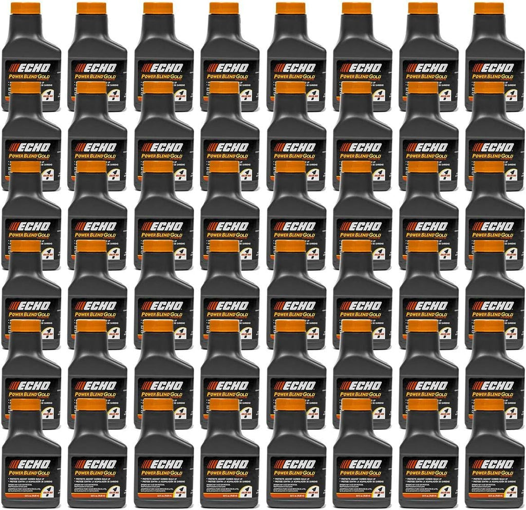 (New) 48 Pack Echo Oil 2.6 oz Bottles 2 Cycle Mix for 1 Gallon – Power Blend 6450001G fits 6450001 Perfect for Your Lawn Mower
