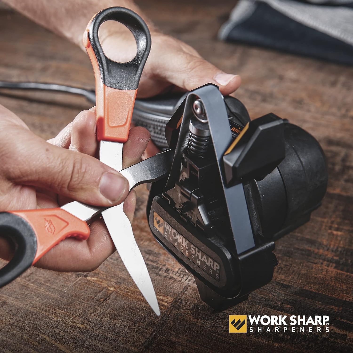 Work Sharp MK2 Electric Knife Sharpener & Replacement Belts – Adjustable 2-Speed Knife Sharpening System for Kitchen Knives, Pocket Knives, Scissors, Axes & Garden Tools