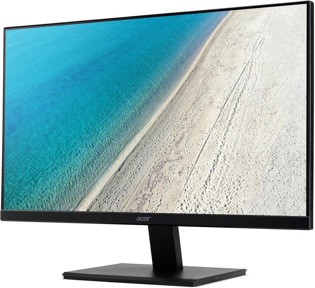 acer 24' FHD IPS Monitor with 4 ms Response Time, Anti-Glare, Adaptive Sync, Integrated Speakers, VESA Mount (100x100mm) & DKZ USB Port Expander, VGA, HDMI, Black Color