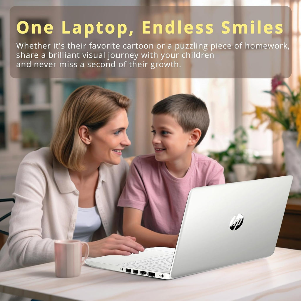 HP Premium Stream 14' HD BrightView Laptop, Intel Celeron N4120, 8GB RAM, 64GB eMMC, Intel UHD Graphics, HD Webcam, 1 Year Office 365, WiFi 5, Bluetooth, Win 11s, Silver, 32GB Hotface USB Card