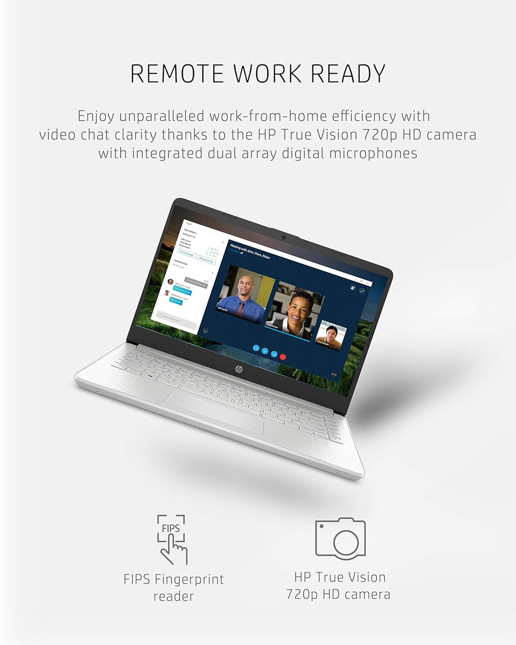 HP 14 Laptop, 11th Gen Intel Core i3-1115G4, 4 GB RAM, 128 GB SSD Storage, 14-inch Full HD Display, Windows 11 in S Mode, Long Battery Life, Fast-Charge, Thin & Light Design (14-dq2020nr, 2021)