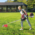 Weed Wacker Gas Powered, 35.88CC Cordless String Trimmer/Edger, 4 Stroke Hedge Trimmer and Brush Cutter Blade Pole Saw, Multi Yard Care Tool Lawn Equipment, Goggles & Shoulder Strap Included