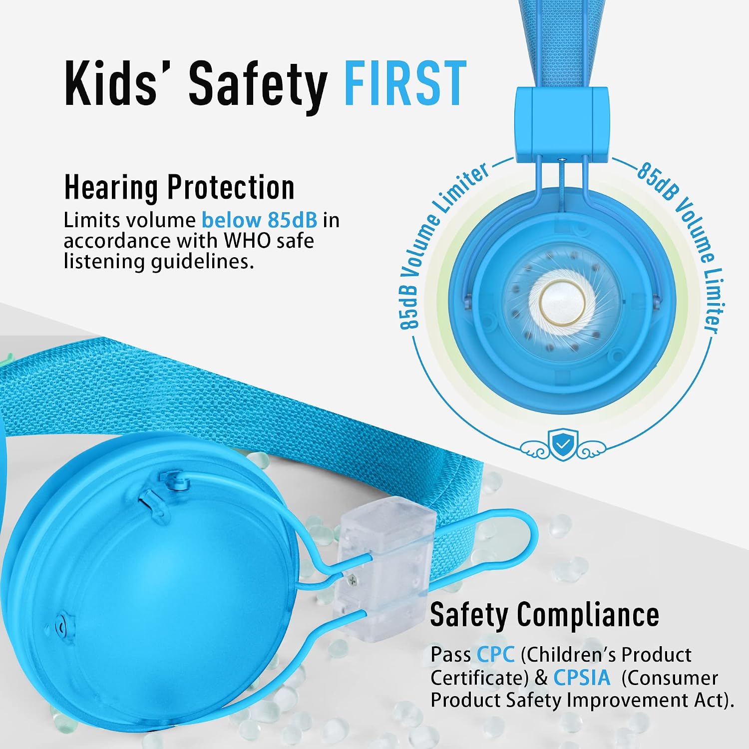 AILIHEN Classroom Headphones Kids 20-Pack for School Student K-5, On-Ear Premium Bulk Wired Headset with Mic, 85dB Volume Limited & SharePort, 3.5mm Jack for Chromebook, Computer, Laptop (Multicolor)