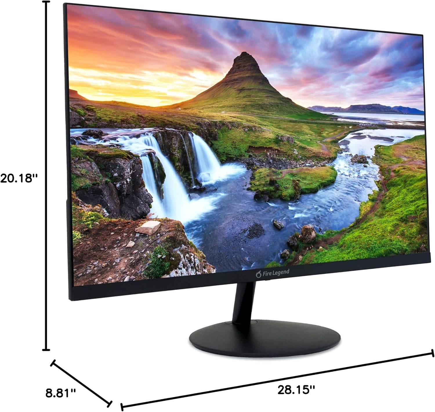 AOPEN by Acer 32SA2Q Abi 31.5' FHD 1920 x 1080 Zero-Frame IPS Gaming Office Monitor | AMD FreeSync Technology | Ultra-Thin Stylish Design | 75Hz | HDR 10 | 1ms TVR | Tilt | HDMI & VGA Ports