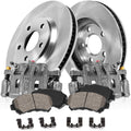Callahan Brake Parts Rear Brake Kit For Nissan LEAF 2011-2023, Nissan Rogue 2014-2020, Nissan Rogue Sport 2017-2022 [Model Specific] Replacement Brake Rotors and Ceramic Brake Pads