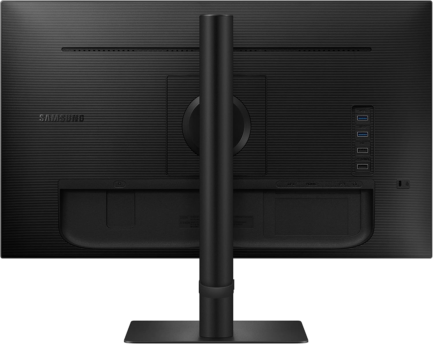 SAMSUNG S40A Series 24-Inch FHD 1080p Computer Monitor, 75Hz, IPS Panel, HDMI, DisplayPort, USB-C, Height Adjustable Stand, 3 Yr WRNTY (LS24A400UJNXZA),Black