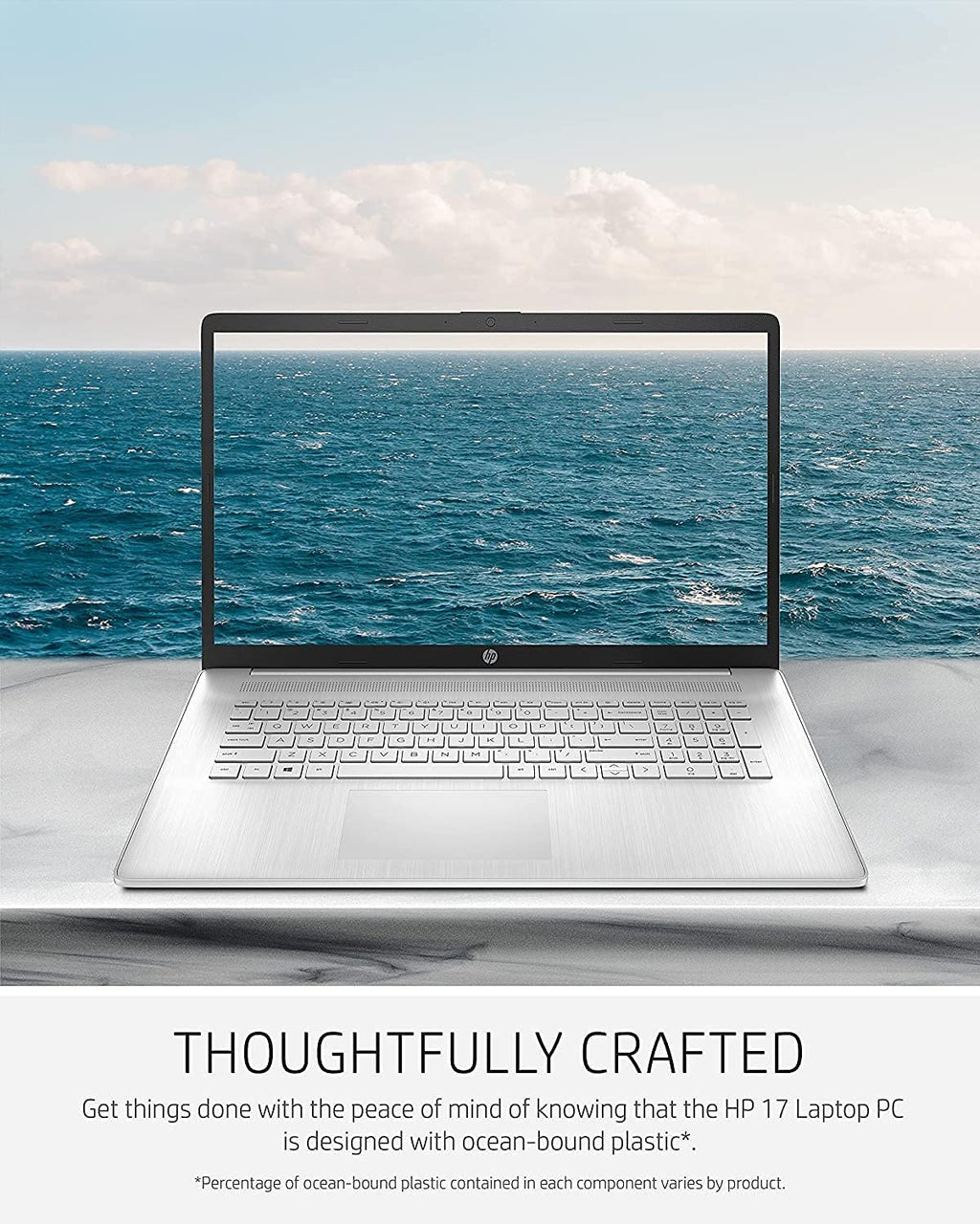 HP Pavilion 17.3 inch Laptop, HD+ Narrow Bezel Touchscreen, AMD Ryzen 5 5500U Processor (Beats i7-1185G7), AMD Radeon Graphics, Long Battery Life, Windows 11 (32GB RAM | 1TB SSD), Silver