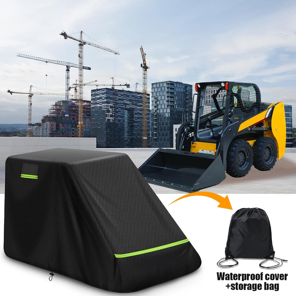 Skid Steer Loader Cover, Suitable for Bobcat Z2/650, Kubota SSV/SVL65/75, 600D Oxford Cloth Loader Cover, Waterproof, Windproof, UV Resistant