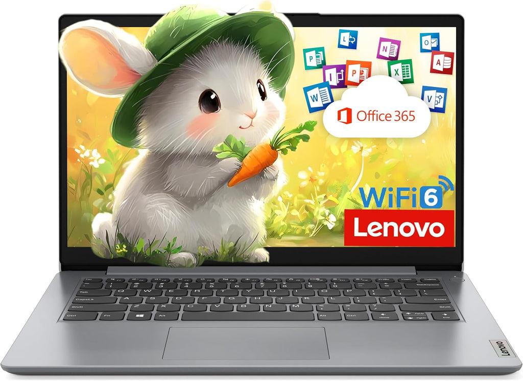 Lenovo Laptop Computer for Home and Office with Office 365, 14' HD Display, 20GB RAM, 256GB SSD, Intel Dual-Core, WiFi6, Bluetooth 5.2, USB-C, Portable Desgin, Long Battery, Windows 11 Home