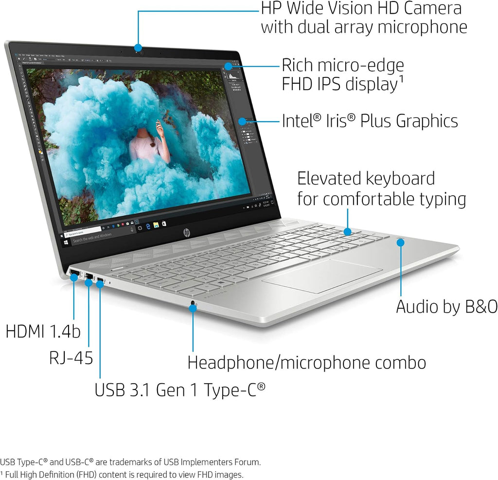 HP 15-cs3019nr Pavilion 15.6-Inch Laptop, Intel Core i7 (Mineral Silver)