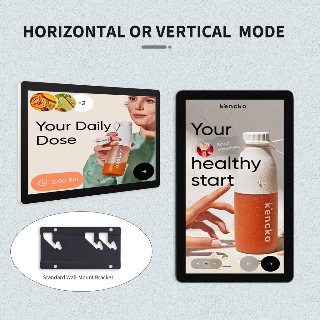 18.5 inch Capacitive Multi-Touch Screen Industrial Monitor, 16:9 Display 1920 x 1080P, Built-in Speakers, VGA, DVI & HD-MI Monitor for PC, POS, Small Business, Restaurant