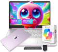 HP Flagship 14' HD Student&Business Laptop with AI Copilot, 13th Gen Intel 4-Core, 16GB RAM, 256GB Storage (128GB UFS + 128GB Docking Station), 1 Year Office 365, 720p Webcam, Win 11, Lavender Purple