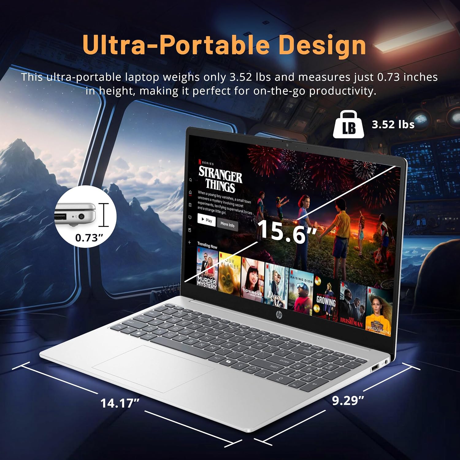 HP 15.6' FHD Touchscreen Laptop, Intel i7-1355U, 16GB DDR4 RAM, 512GB PCIe SSD, ‎Intel Iris Xe Graphics, Full-Size Keyboard, Wi-Fi 6, Win 11, Silver (Renewed)