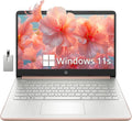 HP Stream 14' HD BrightView Laptop, Intel Celeron N4120, 16GB RAM, 256GB Storage (128GB eMMC + 128GB USB Card), Intel UHD Graphics, HD Camera, Fast Charge, 1 Year Office 365, Win 11 S, Gold