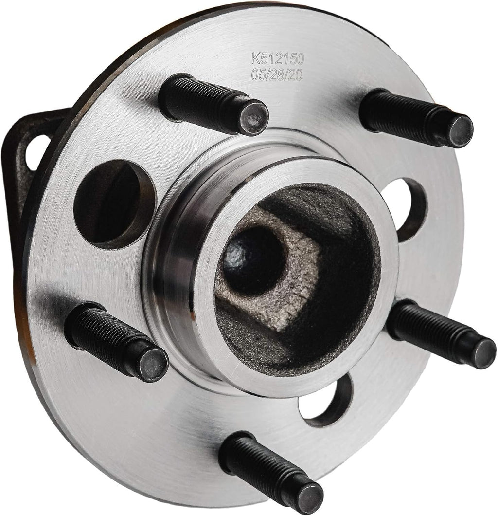 Detroit Axle - 2WD REAR Wheel Bearing Hub Assemblies + Brakade Kit Rotors w/Ceramic Pads w/Hardware for 2005 Saturn Relay Chevy Uplander Buick Terraza Pontiac Montana - 8pc Set