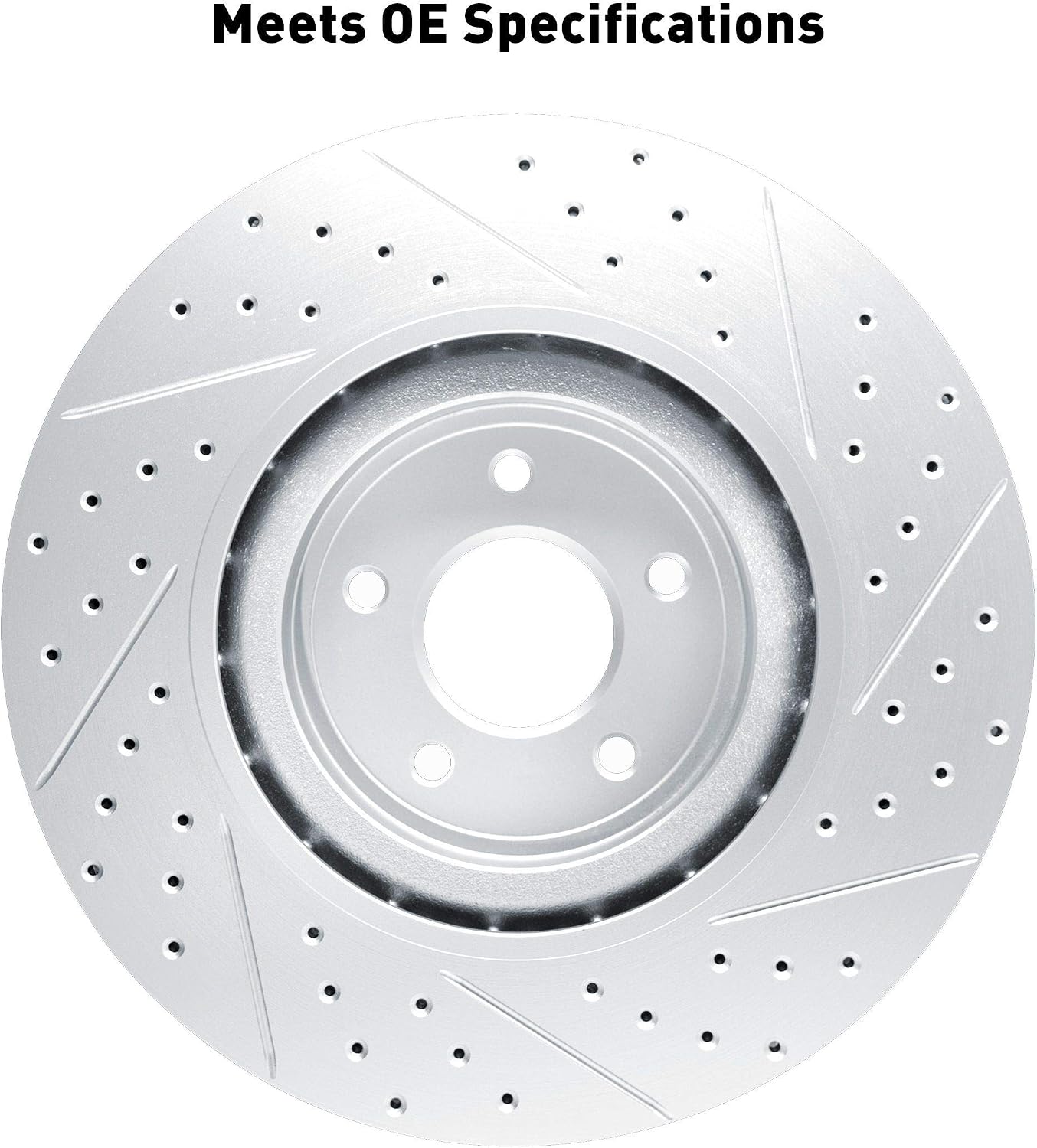 Dynamic Friction Company Front Brake Kit Fits 2011-2015 Ford Fiesta| 3000 Ceramic Brake Pads and Drilled Slotted Brake Rotors| 9.4' Front