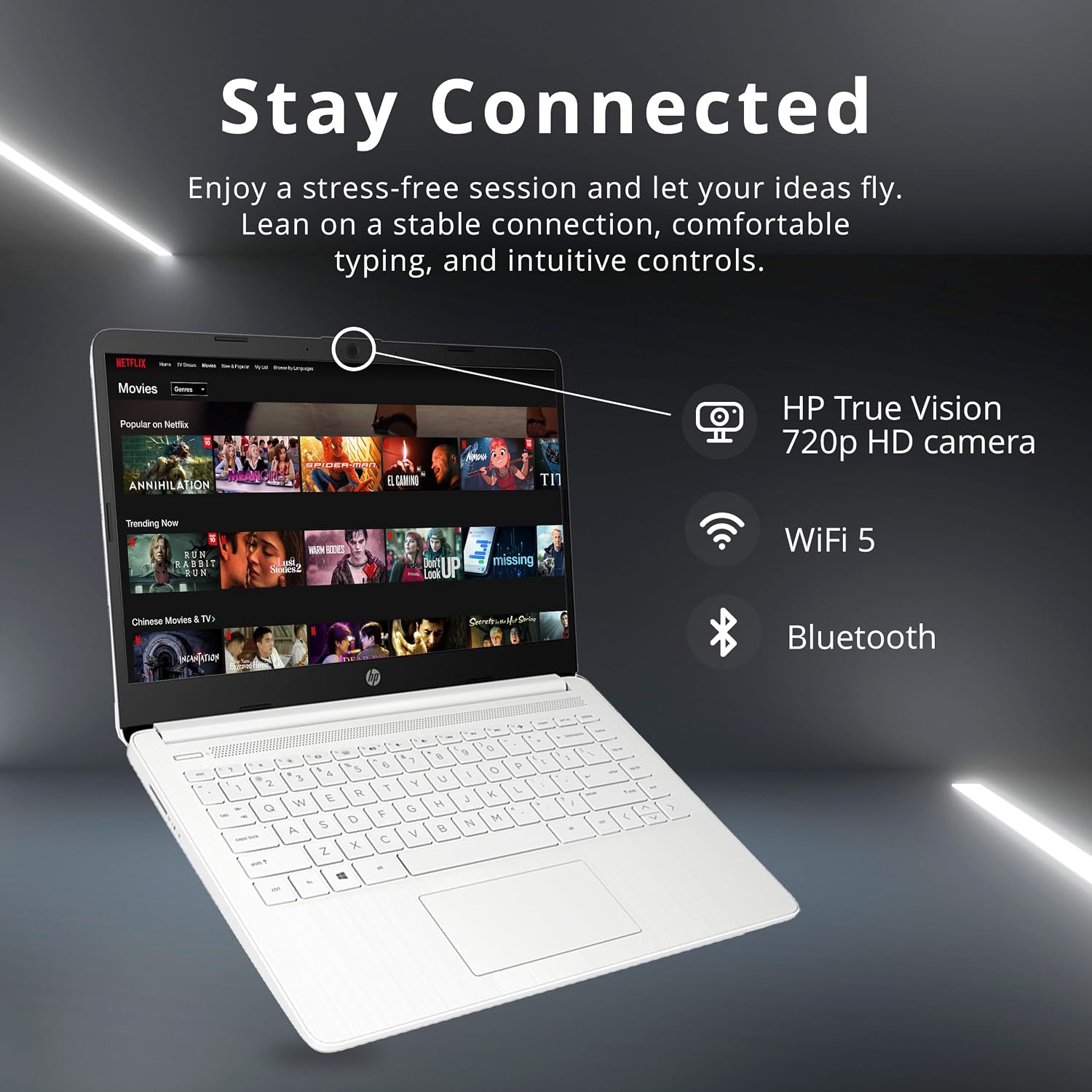 HP Stream 14' HD Business Laptop, Intel Celeron N4120, 4GB RAM, 1TB Storage (64GB eMMC + 1TB Docking Station Set), Intel UHD Graphics, 720p Camera, Wi-Fi, 1 Year Office 365, Win 11 Home, White