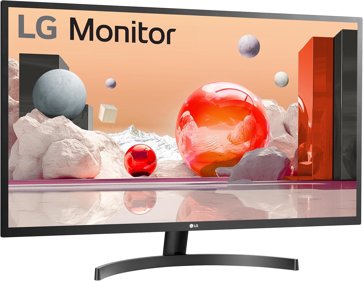 LG FHD 32-Inch Mountable Computer Monitor 32ML600M-B, 75hz IPS with HDR 10 Compatibility, Black