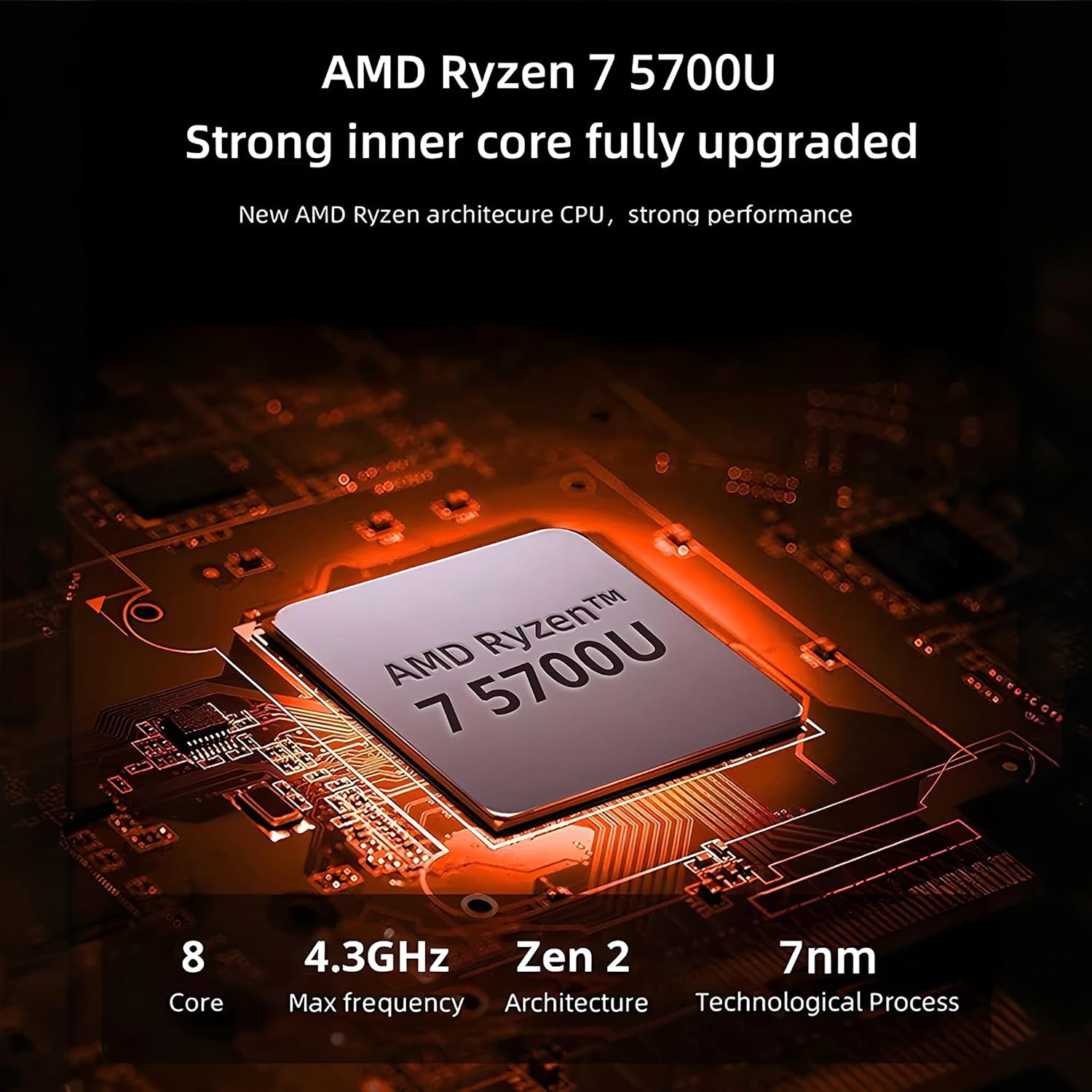 Lenovo Flex 5 Laptop, 14.0' FHD Touch Display, AMD Ryzen 7 5700U, AMD Radeon Graphics, Backlit Keyboard, Fingerprint Reader, Long Battery Life, Windows 11 (16GB RAM | 1TB PCIe SSD)