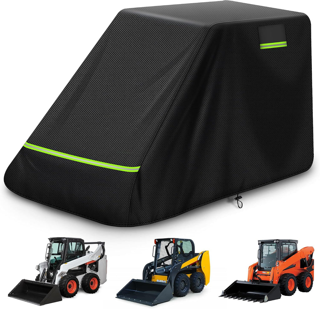 Skid Steer Loader Cover, Suitable for Bobcat Z2/650, Kubota SSV/SVL65/75, 600D Oxford Cloth Loader Cover, Waterproof, Windproof, UV Resistant