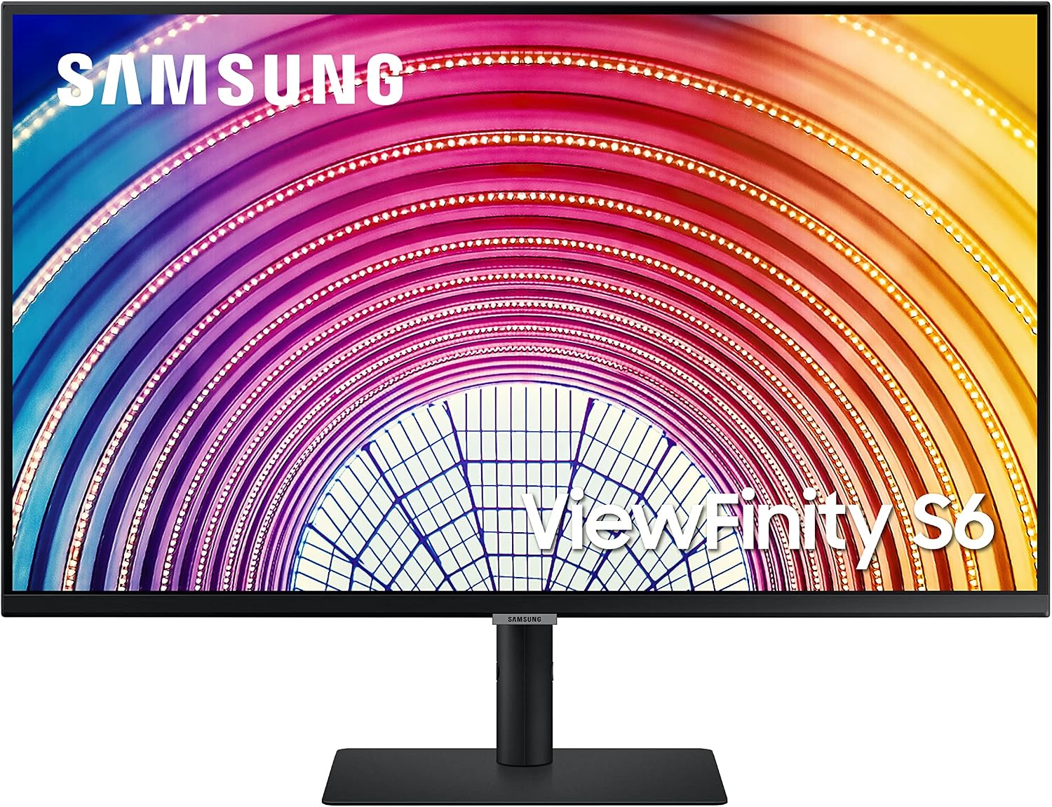 Samsung ViewFinity S60A Series 32-Inch WQHD (2560x1440) Computer Monitor, 75Hz, HDMI, DisplayPort, HDR10 (1 Billion Colors), Height Adjustable Stand, TUV-Certified (LS32A600NANXGO)