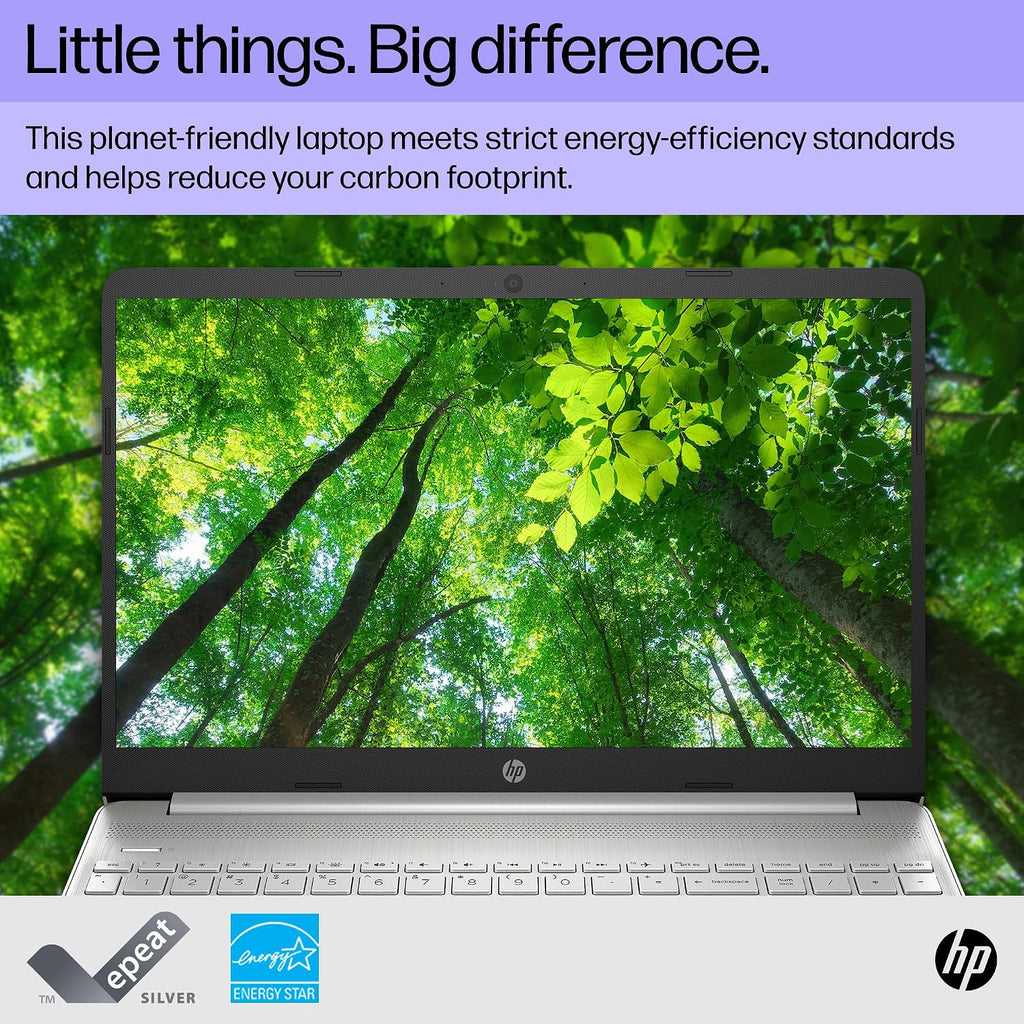 HP 15 inch Laptop, HD Display, 11th Generation Intel Core i7-1165G7, 12 GB RAM, 512 GB SSD, Intel Iris Xe Graphics, Windows 11 Home, 15-dy2718nr (2023)