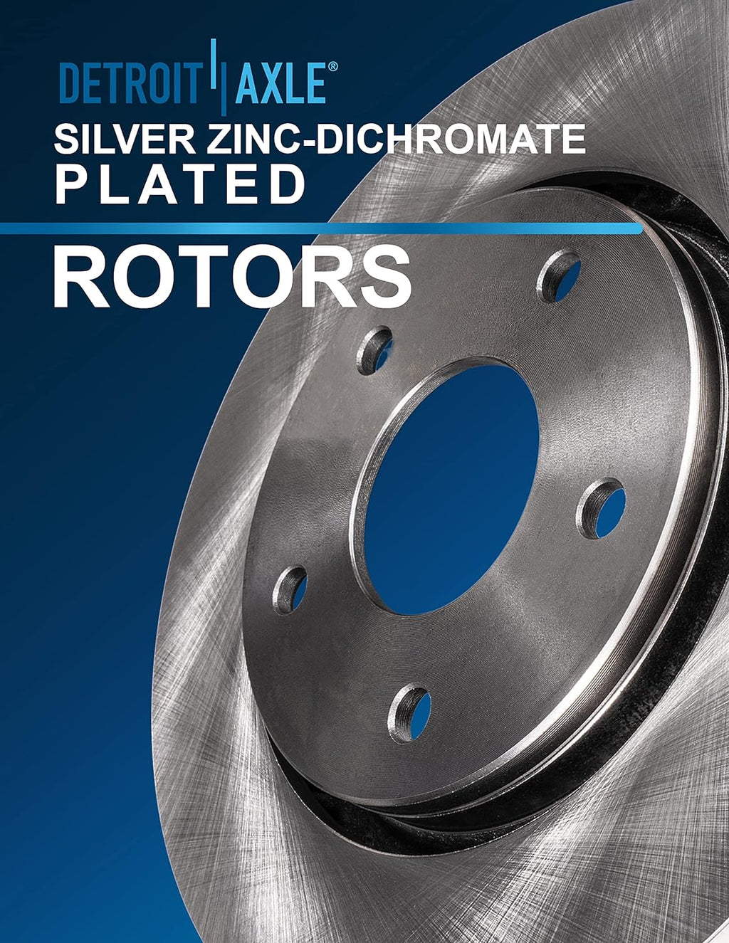 Detroit Axle - Brake Rotors for 2002-2004 Toyota Camry, 2004-2006 Lexus ES330 Front & Rear Disc Brake Rotors Replacement