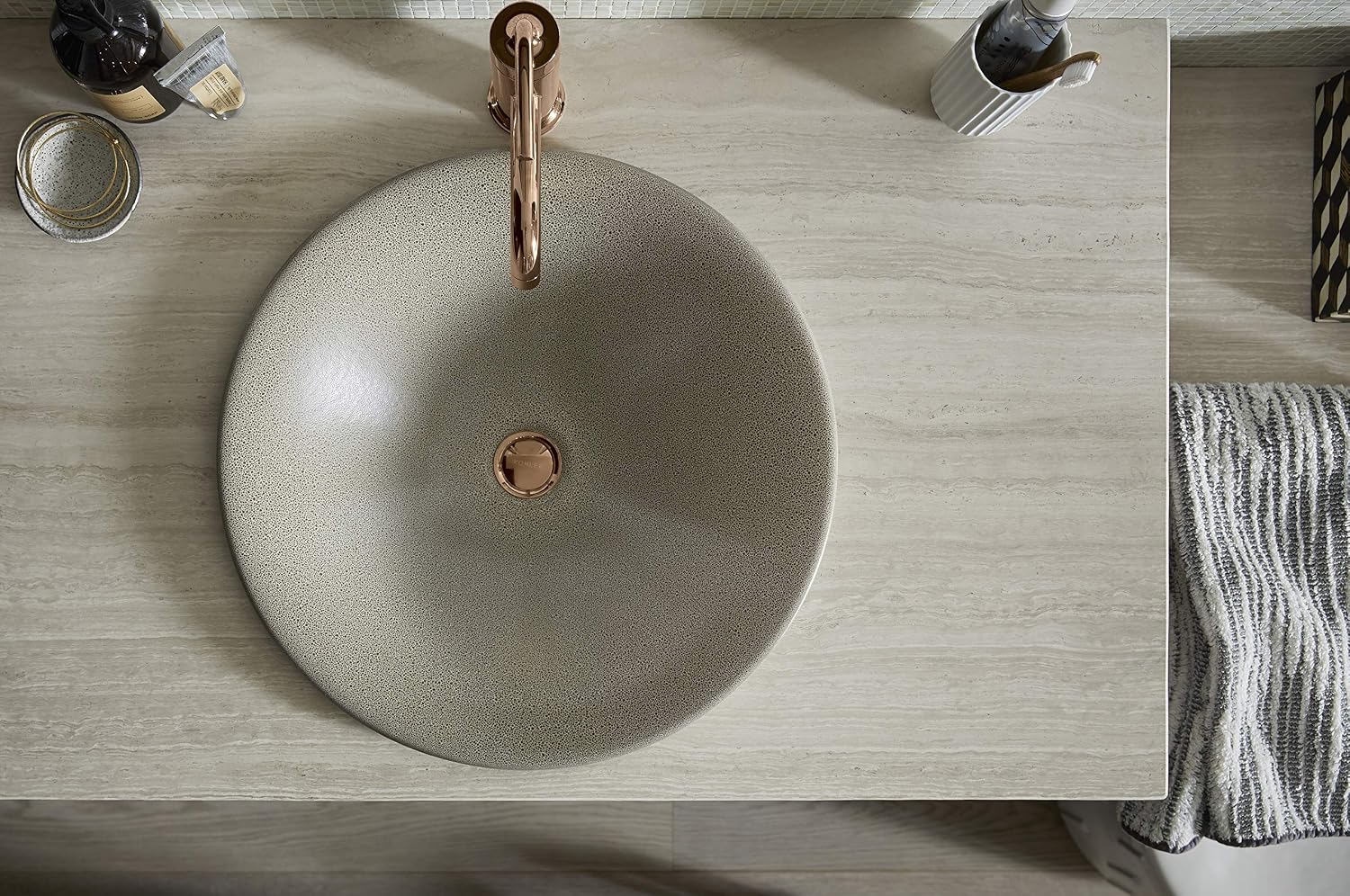 KOHLER K-14402-4A-RGD Purist Bathroom Sink Faucet, Vibrant Rose Gold