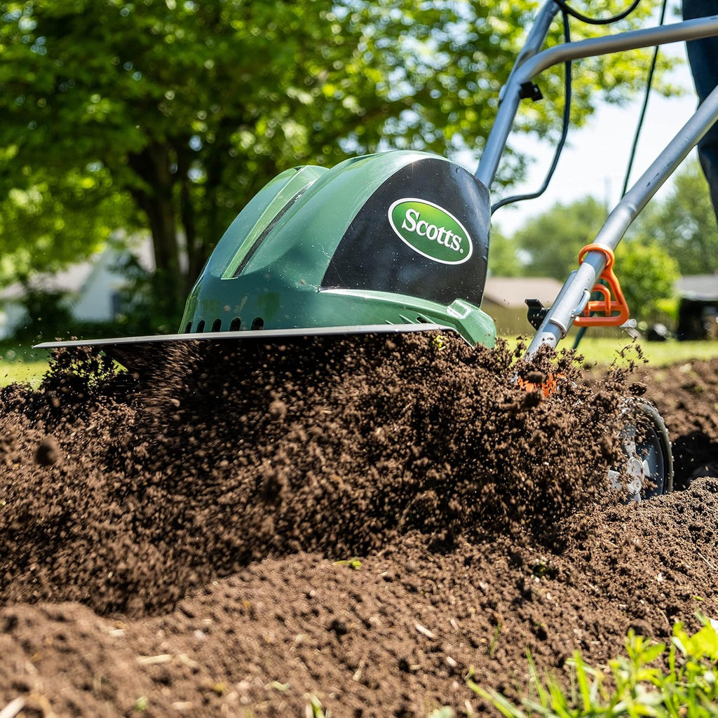 Scotts Outdoor Power Tools TC70135SS Garden Tiller, 16-Inch, 13.5-Amp, Green