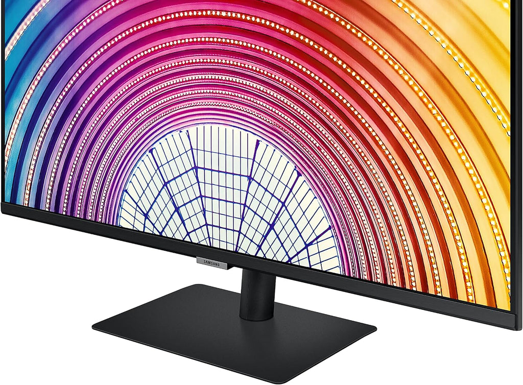 SAMSUNG ViewFinity S60UA Series 24-Inch WQHD Monitor, 75Hz, IPS Panel, USB-C, HDR10 (1 Billion Colors), Height Adjustable Stand, TUV-Certified Intelligent Eye Care (LS24A608UCNXGO),Black