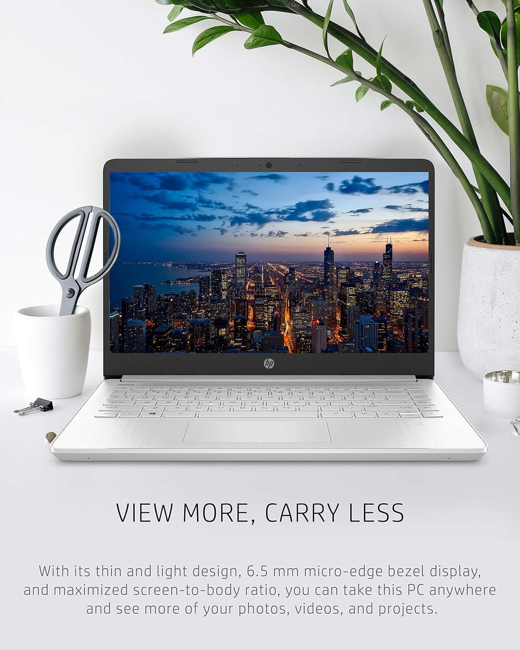 HP 14 Laptop, 11th Gen Intel Core i3-1115G4, 4 GB RAM, 128 GB SSD Storage, 14-inch Full HD Display, Windows 11 in S Mode, Long Battery Life, Fast-Charge, Thin & Light Design (14-dq2020nr, 2021)