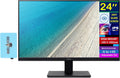 acer Vero 24' V7 Series FHD Monitor with 4ms Response Time, Anti Glare, VGA, HDMI & Dockztorm USB Port Expander, Black (2025 Latest Model) 2 Pack