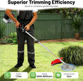 52CC Gas String Trimmer, 5 in 1 Gas Weed Eater, 2-Stroke Brush Cutter Straight Shaft Weed Eater, Gas Weed Wacker Trimmer for Weeds and Grass