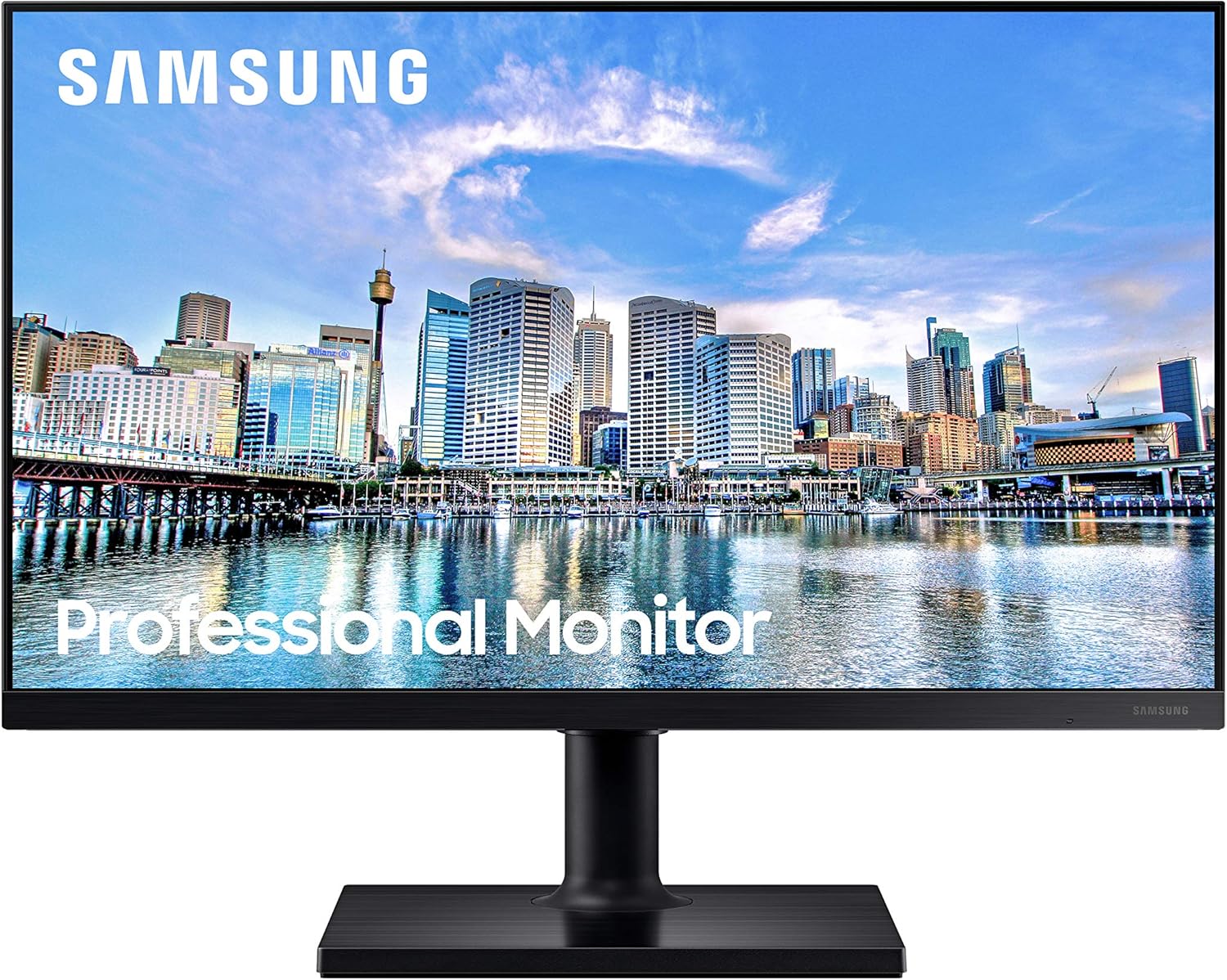Samsung FT45 Series 24-Inch FHD 1080p Computer Monitor, 75Hz, IPS Panel, HDMI, USB Hub, Height Adjustable Stand, 3 Yr WRNTY (LF24T452FQNXGO)