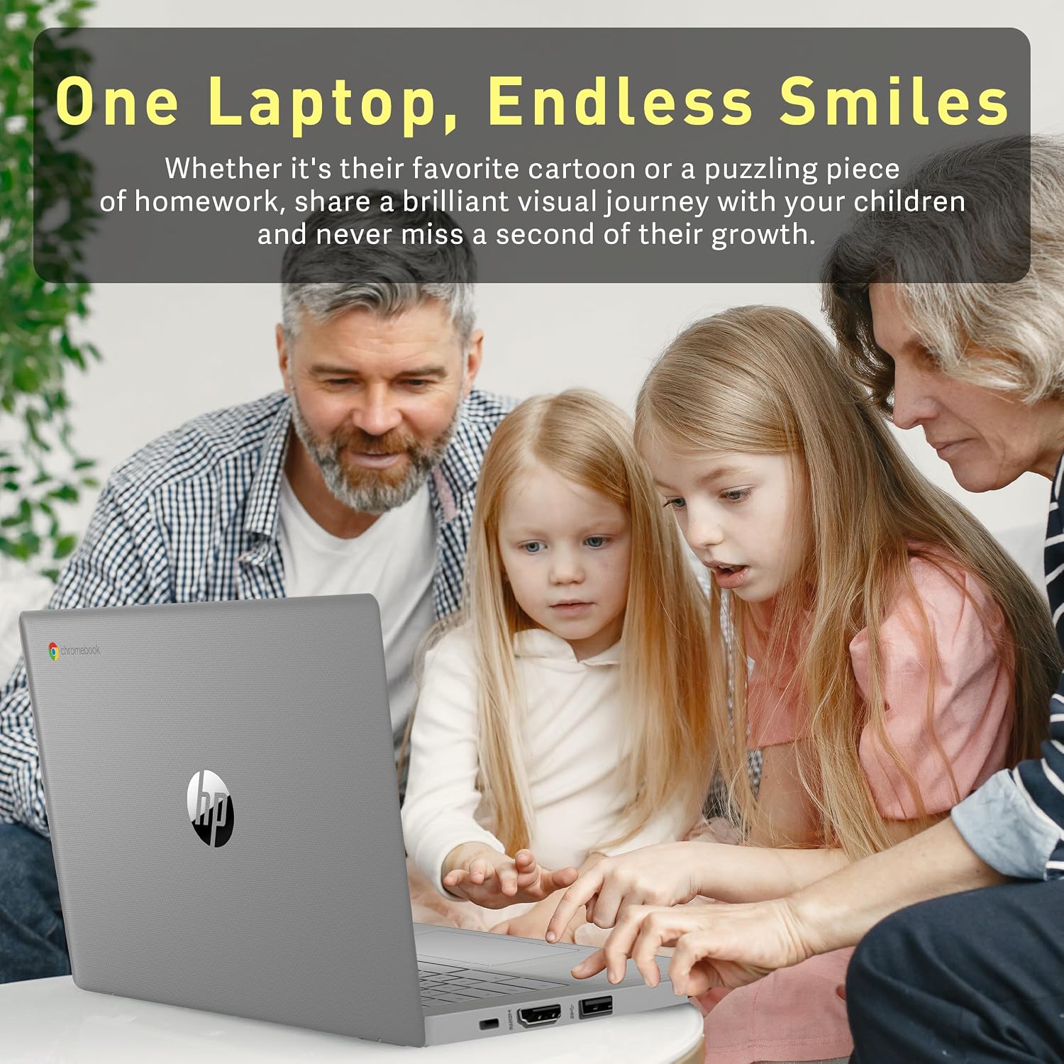 HP Chromebook 14' HD Laptop for Business & Students, Intel Celeron N4120, 4GB LPDDR4, 64GB eMMC, Intel UHD Graphics, Webcam, Long Battery Life, Chrome OS, Modern Gray (Renewed)