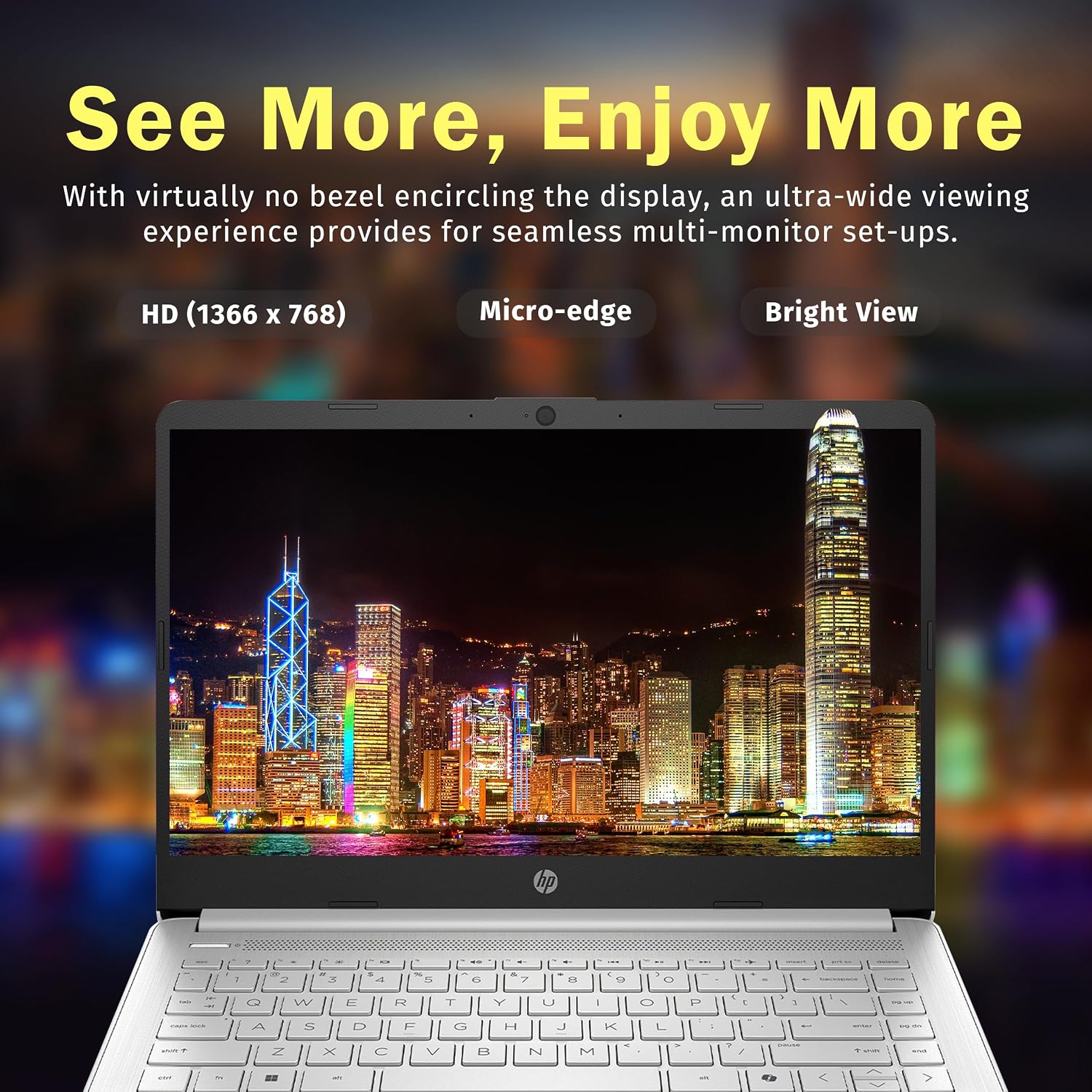HP Stream 14' Laptop for Students & Business, Intel Processor N150, 16GB RAM, 1.12TB Storage (128GB UFS+1TB Docking Station Set), Wi-Fi 6, 1 Year Office 365, Copilot AI, Fast Charge, Win 11s, Silver