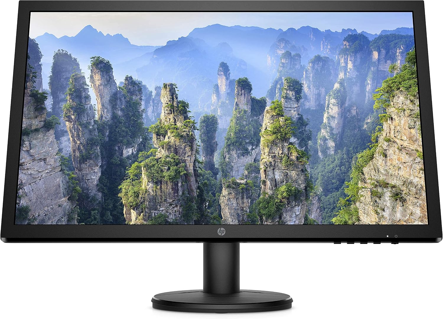 HP V24 FHD Monitor | 24-inch Diagonal Full HD Computer Monitor with 75Hz Refresh Rate and AMD Freesync | Low Blue Light Screen with HDMI and VGA Ports | (9SV71AA) (Renewed)